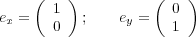 ( ) ( )
e = 1 ; e = 0
x 0 y 1